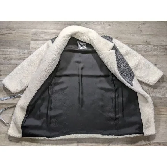 NWOT 100% Natural Sheep WOOL MEDIUM WEIGHT HK brand teddy bear coat. - Picture 10 of 16